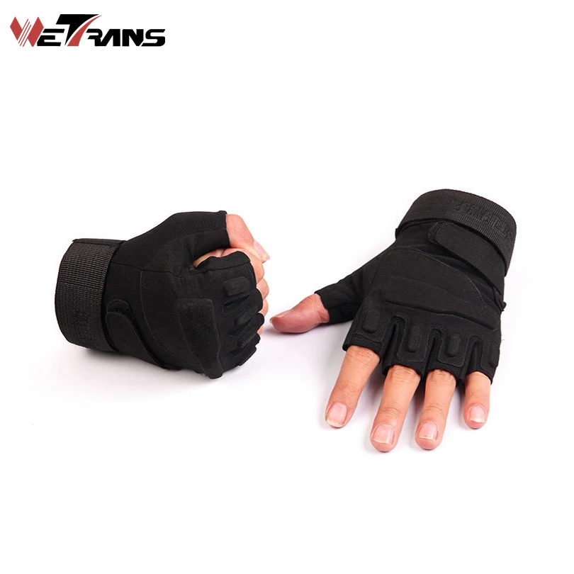 

Wetrans Work Gloves Anti-friction Military Safety Gloves Outdoor Riding Half Finger Breathable Tactical Airsoft Hunting Non-slip