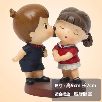 

men women Friend gift TV cabinet home decoration Coffee shop hanging dolls room decorated with small ornaments statues Home