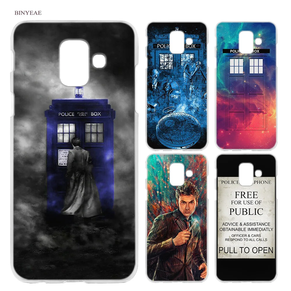 

BINYEAE Tardis Box Doctor Who DW Hard Case Cover Fashion for Samsung Galaxy A6 A8 A6+ A8+ Plus J4 J6 J8 2018