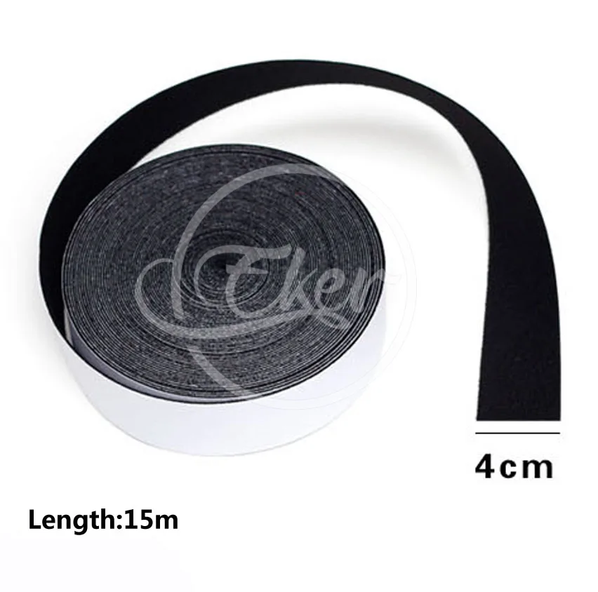 Черная войлочная лента для скребка 4 см * 15 м сменный самоклеящийся клей замшевый