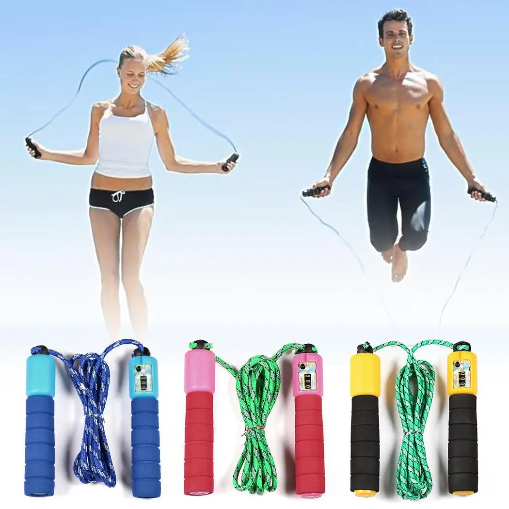 

ANCHEER 2.3M Counting Jump Rope Speed Counting Skipping Rope Jumping Rope Crossfit Exercise Fitness Springtouw for Kids Adult