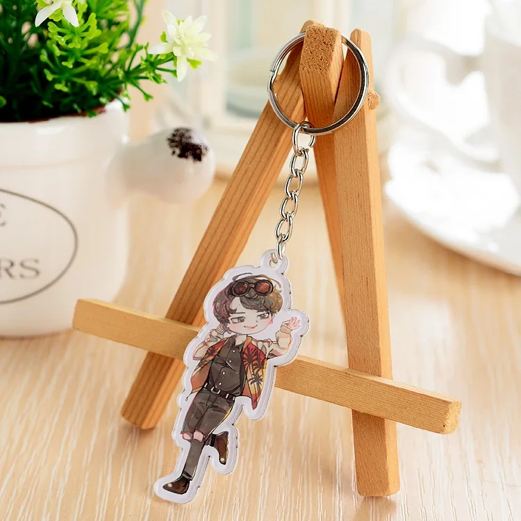 

Kpop JIMIN Cartoon Acrylic Keyring Keychain Key Chain Key Ring