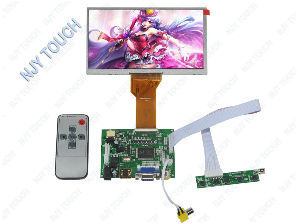 Новая 7 дюймовая сенсорная панель TFT AT070TN92 Plus HDMI VGA AV Remote набор для платы ЖК