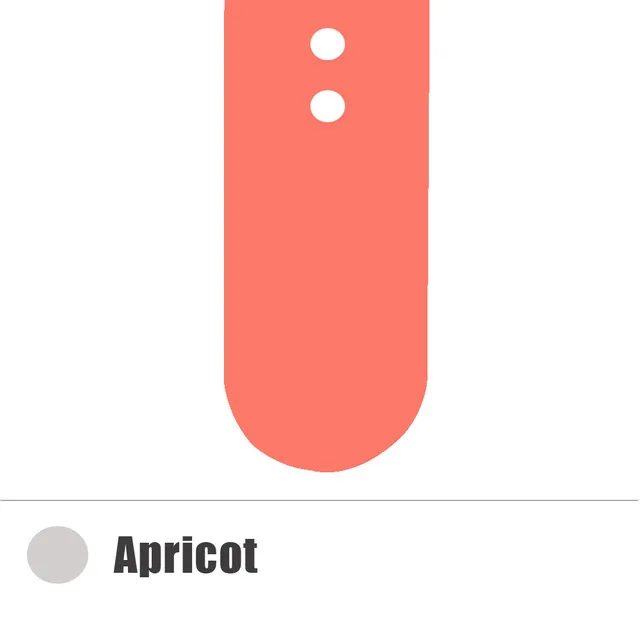 Спортивные Мягкие силиконовые ремешки для Apple Watch 4, серия 4, 3, 2, 1, ремешок для часов 44, 42, 40, 38 мм, браслет на запястье для iWatch - Цвет ремешка: Apricot