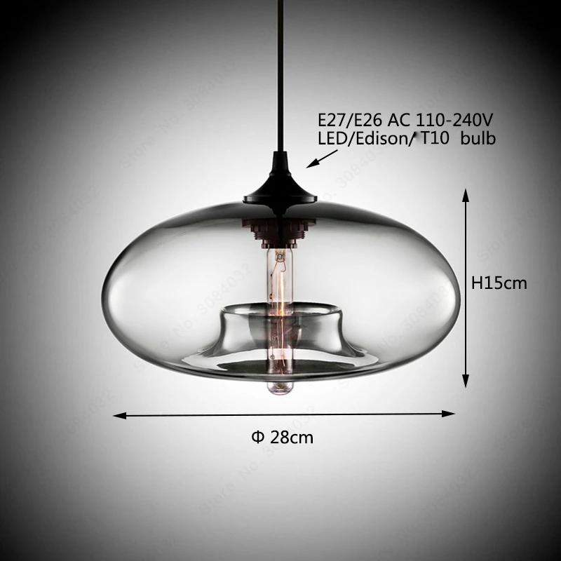  BDBQBL New Pendant Lamp Lights Lampshade Glass Fixtures for Kitchen Restaurant Cafe Bar Vintage Sty - 32856879935