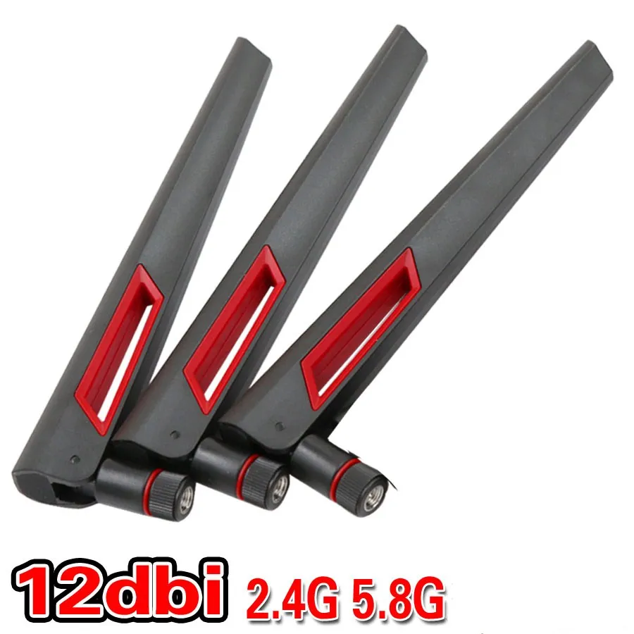 3 шт./лот для ASUS AC88U AC68U сильный сигнал 12 дБи двухдиапазонная антенна Wi-Fi 2 4 ГГц 5G RP SMA