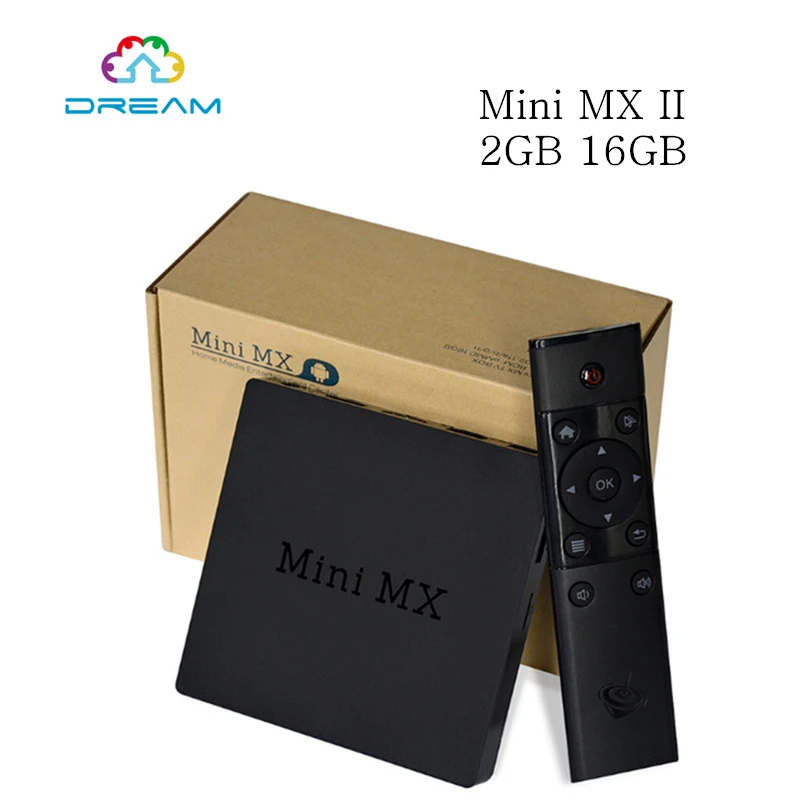 

5PCS MINI MX II Android TV box Android 5.1 2G 16G Amlogic S905X Quad core Support UHD 4K WiFi Gigabit LAN Full HD 1080P TV Box