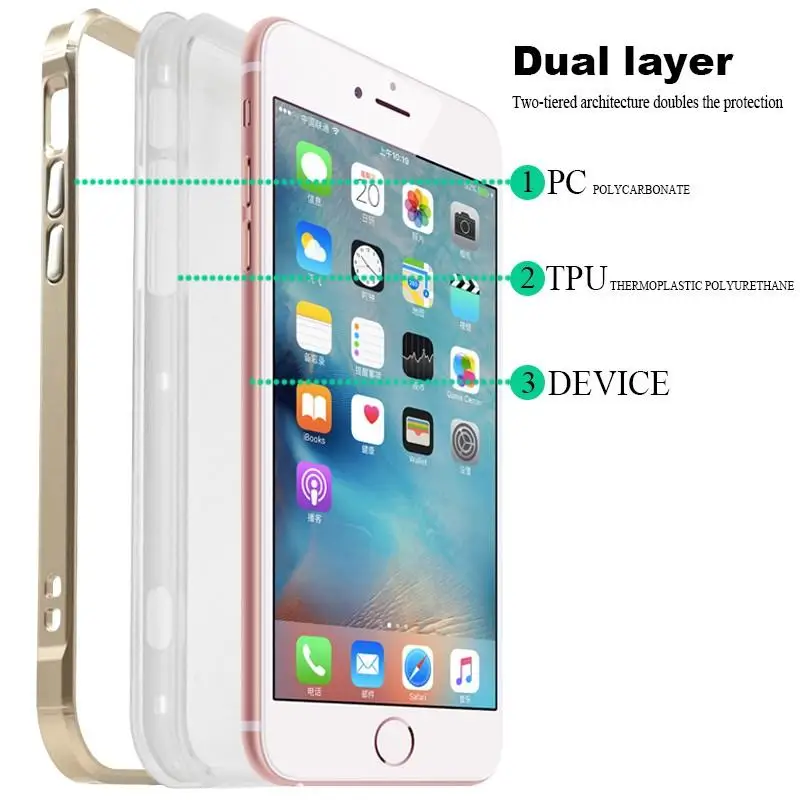 Ascromy-Shockproof-Dual-Layer-Plastic-TPU-Phone-Case-for-iPhone-6-6s-Plus-Case-Cover-with-3D-Glass-Screen-Protector-Neck-Lanyard (5)