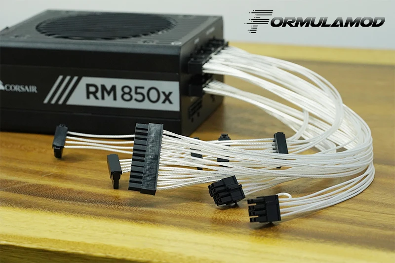 FormulaMod Fm HDC SL Fully Modular PSU Cable 18AWG Silver Plated For Corsair RM SF HX 5