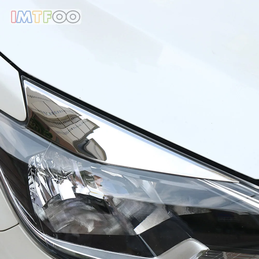 Аксессуары для NISSAN SYLPHY SENTRA B17 2016 2017 2018 наклейка из нержавеющей стали отделки фар
