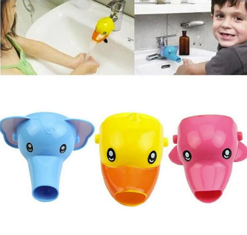 

1 pc Happy Fun Animals Faucet Extender Baby Tubs Kids Hand Washing Bathroom Sink Gift Fashion and Convenient
