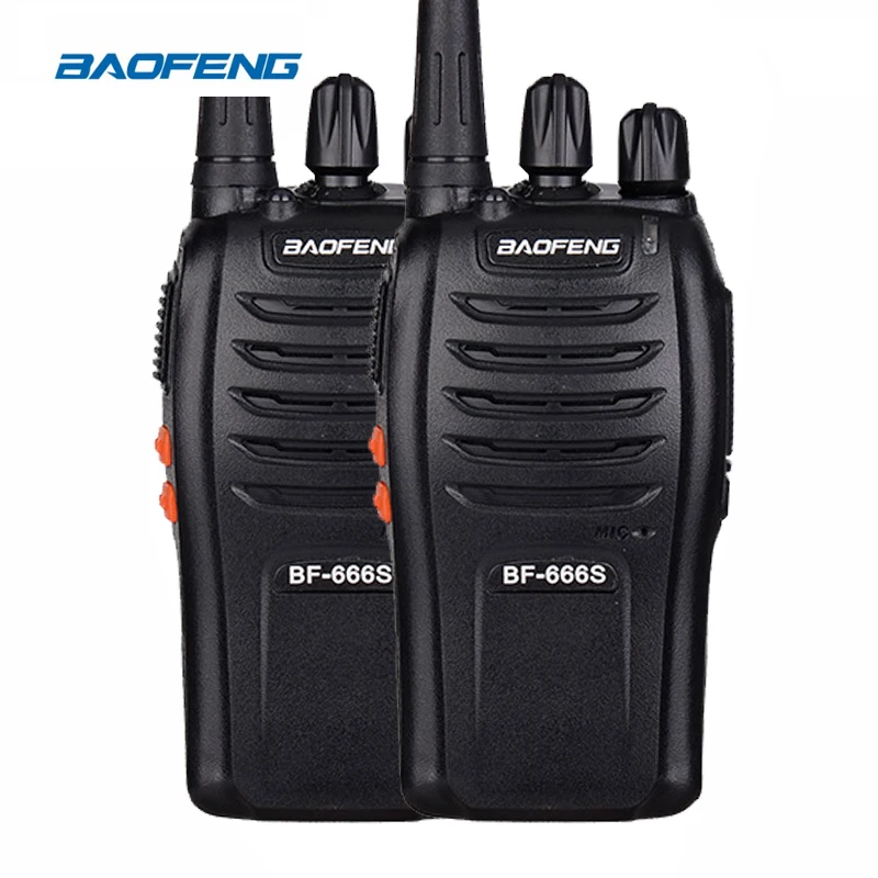2 шт. Baofeng рация BF-666S UHF 400-470 МГц 5 Вт 16CH двухстороннее радио 666 S простой портативный радио станции привлекательный кнопка