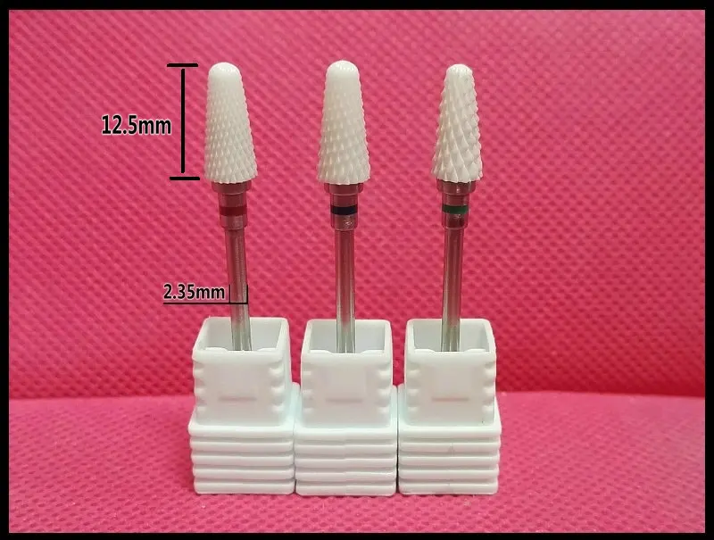 Ceramic  nail drill bits Milling Cutter For Manicure 01