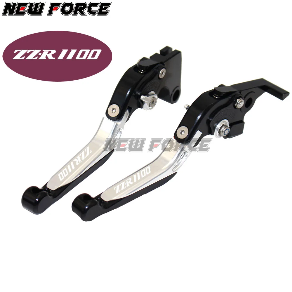 Логотип(ZZR1100) для Kawasaki ZZ-R1100 ZZR 1100 1990-1992 CNC регулируемые Складные Выдвижные Тормозные Рычаги Сцепления Мотоцикла