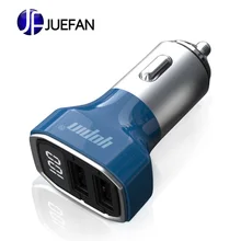 Автомобильное зарядное устройство из алюминиевого сплава 5 в один для двух прикуривателей двойной USB Автомобильное зарядное устройство для мобильного телефона