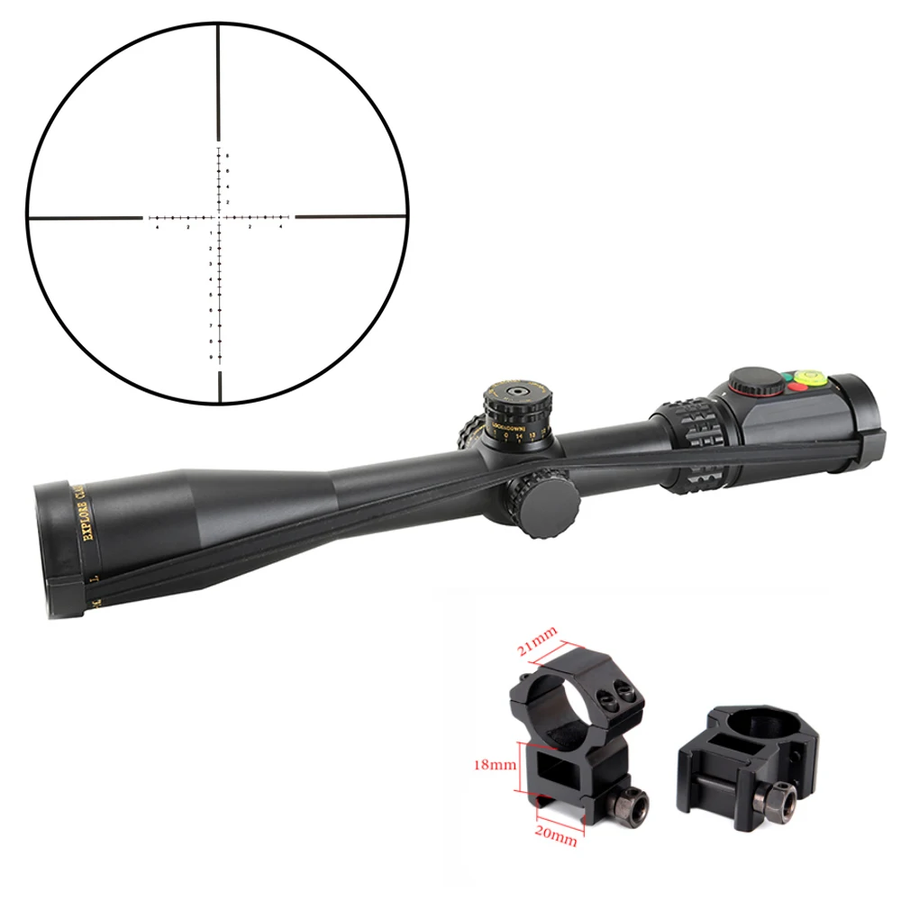 

SNIPER WKP 4-16X44 SAL Rifle Scope Side Parallax Adjustment Glass Etched Reticle RG Illuminated with Bubble Level Optics