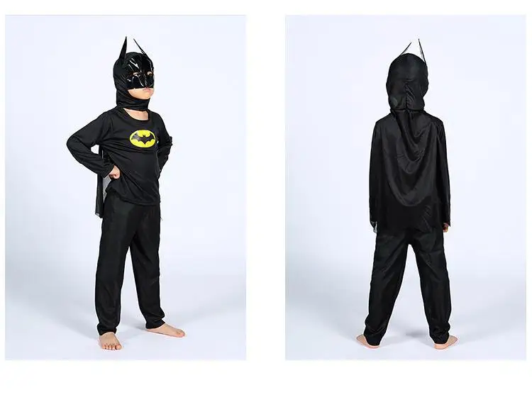 2019 Children Red Spiderman Costume Batman Superman Halloween Costumes For Kids Superhero Capes Anime Cosplay Carnival Costume