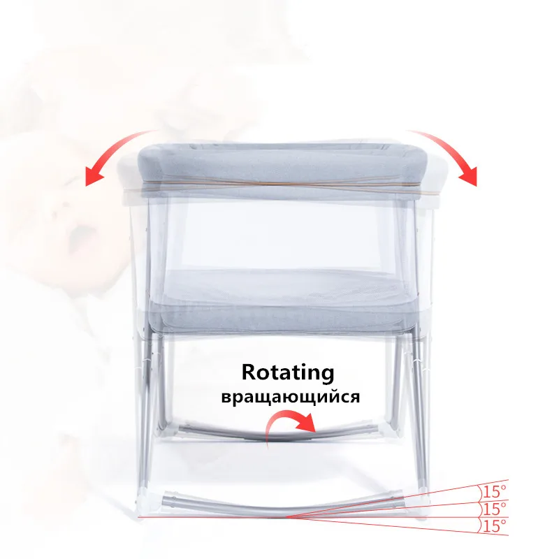 Портативная детская кроватка многофункциональная складная детская кровать дорожная кровать спальное место с москитной сеткой Колыбель детское гнездо