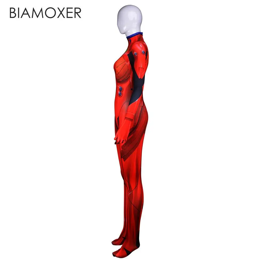 Biamoxer аниме Asuka Langley Soryu Комбинезоны для косплея костюм Neon Genesis Evangelion унисекс