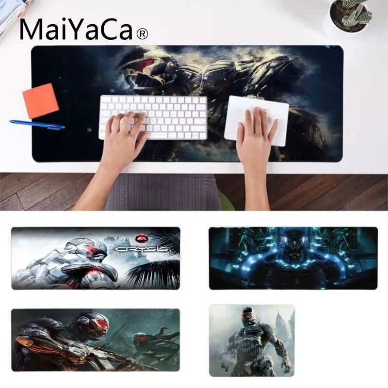 MaiYaCa 2019 New crysis Laptop Gaming Mice Mousepad Large Lockedge Mouse pad PC Computer mat Pad | Компьютеры и офис