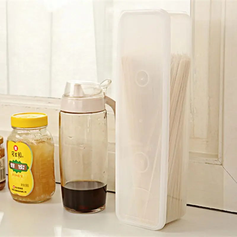 Plastic Spaghetti Box Rectanglular White Plastic Italy Noodle Box