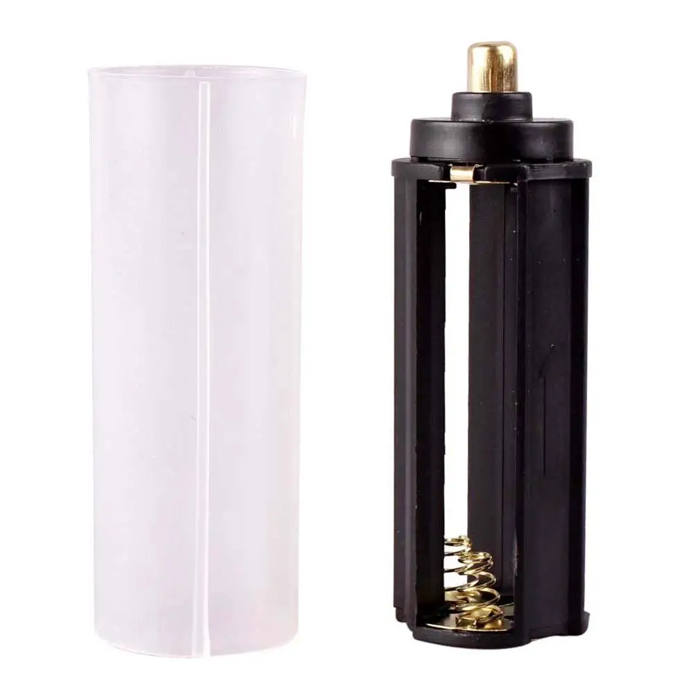 

New 1PCS flashlight Battery Tube + 1PCS AAA Battery Holder for Flashlight Torch