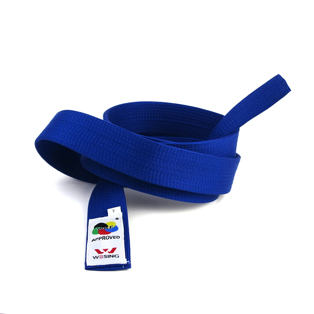 Wesing пояс для каратэ одобрено WKF использовать karate Uniform 100% хлопок черный красный