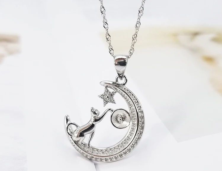 [MeiBaPJ] модный настоящий природный жемчуг персонализированное ожерелье с подвеской из стерлингового серебра 925 пробы кулон ожерелье вечерние ювелирные изделия для женщин