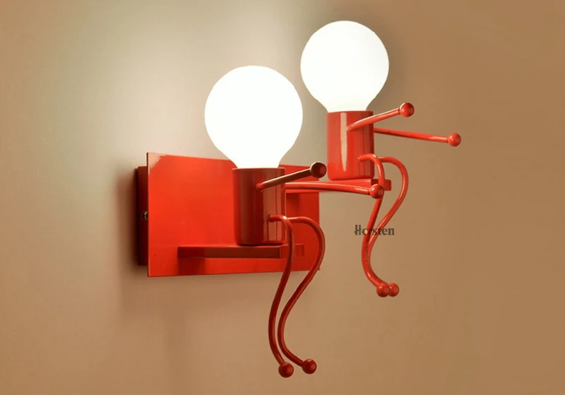 Creative Modern Interior Iron LED Wall Lamps Children Room Wall Sconces Bedroom Bedside Wall Light For Baby Kids Room Luminaire (18)