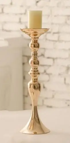 Gold Height 43cm Ksperway Металлический Подсвечник ваза для цветов Настольная Центральная подставка для цветов дорожная свинцовая Свадебная или Праздничная украшение - Цвет: Gold Height 43cm