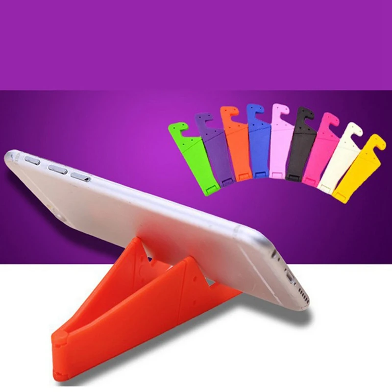 Милые регулируемые держатели для мобильных телефонов в форме V милые портативные