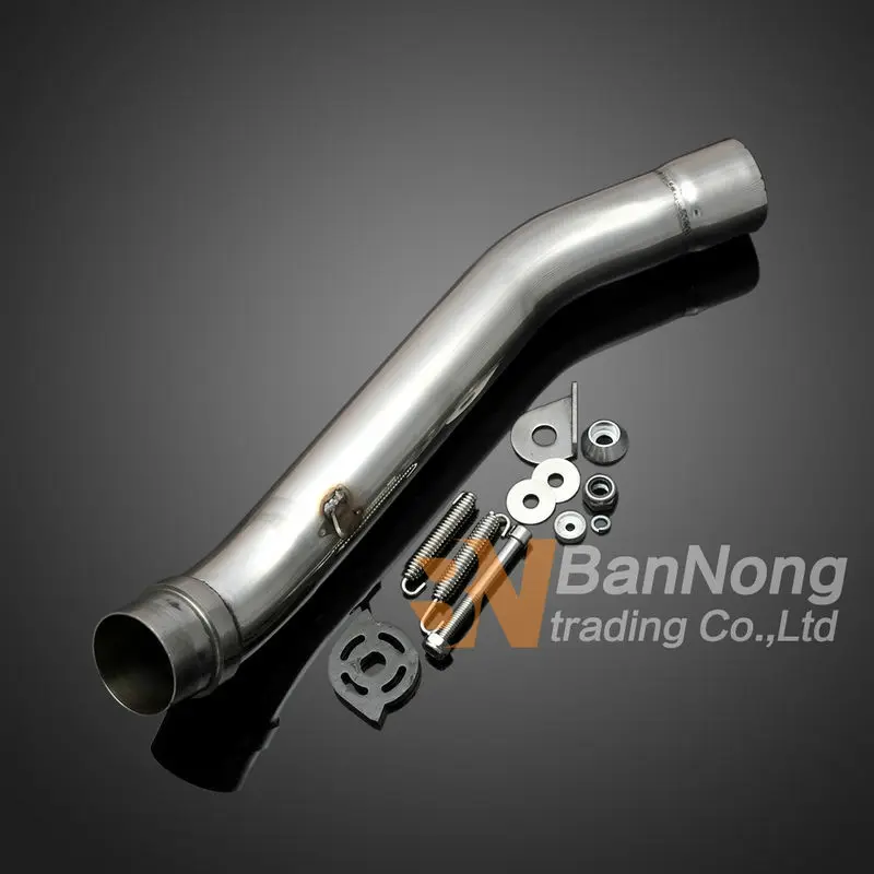 Free shipping Motorcycle stainless steel exhaust pipe only middle of