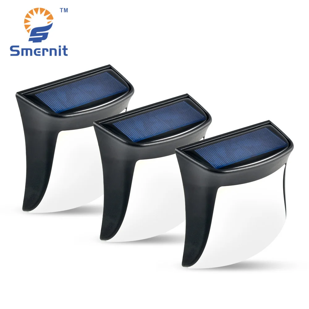 

6 pieces LED Solar Lamp Waterproof IP44 Garden Patio LED Solar Light Outdoor Solar Lighting Pathway Fence Wall Lamps