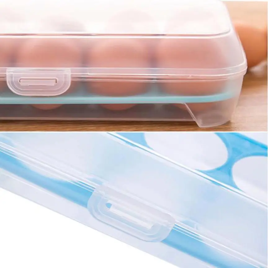 Лидер продаж! Один Слои холодильник Еда 15 яйца герметичный контейнер для хранения пластиковой коробке новое бесплатная Прямая доставка JA30