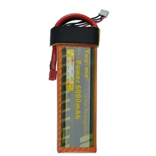 You&me New 11.1V 6000mAh 50C Max 100C 3S 11.1 Volt RC LiPo Li-Poly Battery for rc helicopter quadcopter