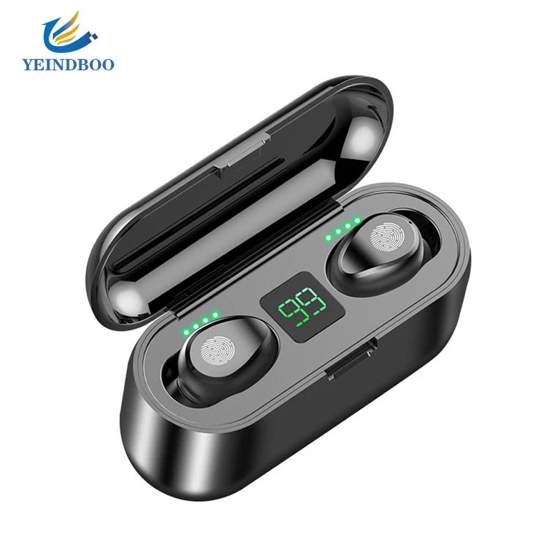 

TWS Headset Ture Wireless Earphones LED power display Bluetooth 5.0 Headset With Mic Mini Bluetooth Earbud Cordless Earphone CVC