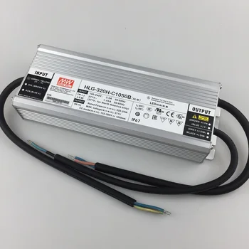 

Dimmable Meanwell 320w LED Driver HLG-320H-C1050B Constant Current waterproof power supply for 8pcs cree Cob cxb3590