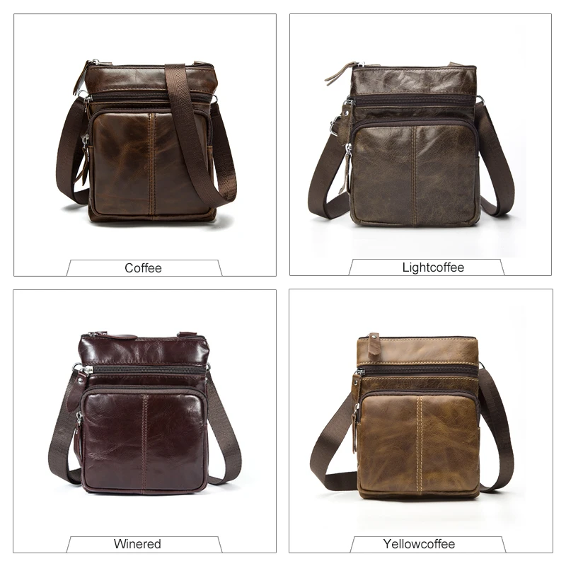 WESTAL صغيرة حقيبة ساع الرجال النساء حقيبة جلد طبيعي مصمم Crossbody حقيبة الكتف الأزياء رفرف عارضة سستة 701