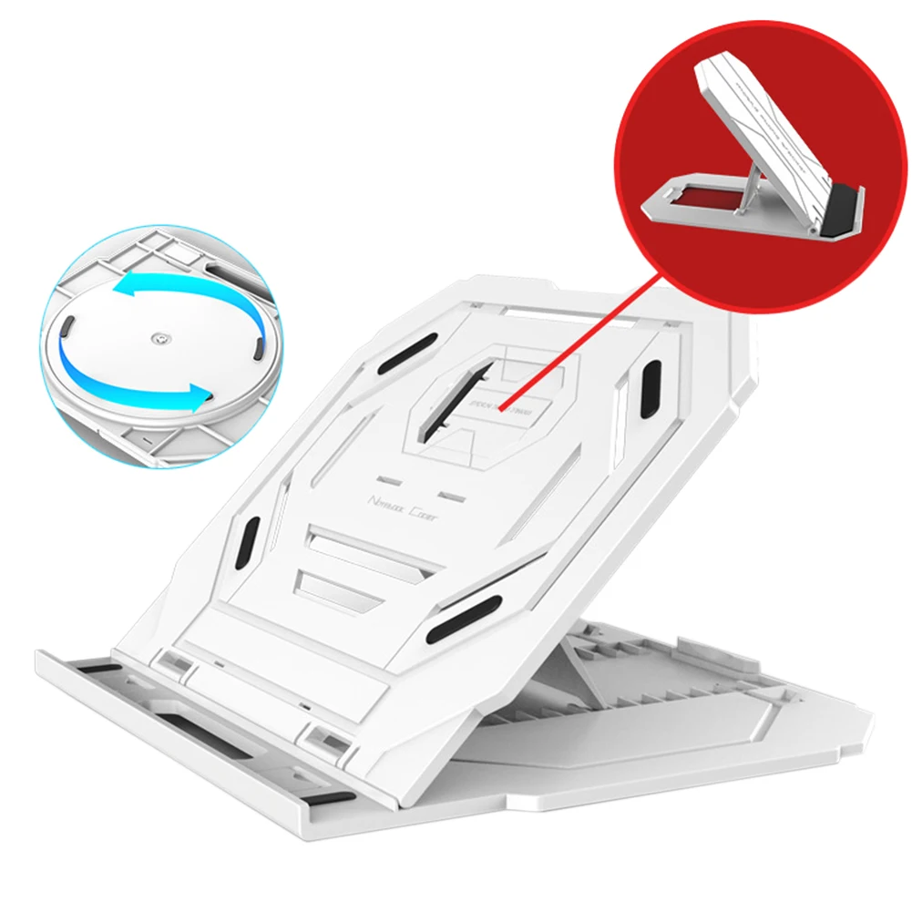 Home Adjustable Rotating Flexible Accessories 360 Degree Phone Holder Professional Base Folding Anti Slip Laptop Stand Cooler | Автомобили