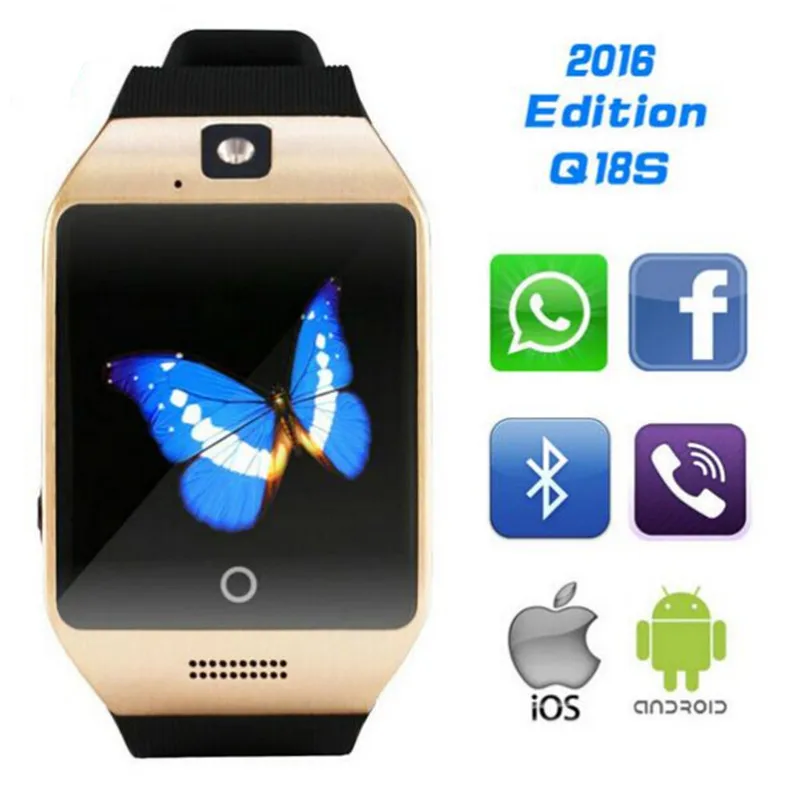Новые Bluetooth Смарт часы Apro Q18s Поддержка NFC SIM GSM видео камера Поддержка Android/IOS мобильный телефон pk GT08 GV18 U8