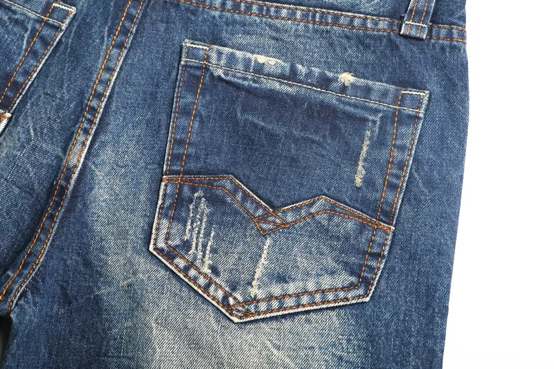 Модные джинсы Для мужчин высокое качество Slim Fit дизайнер джинсовая нашивка Джинсы мужские брюки брендовая одежда Для Мужчин's Уничтожено джинсы