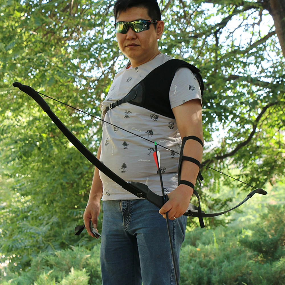 Arco para Tiro Jogo de Caça Esportes ao ar Arco e Seta Toparchery Arco Recurvo Caça Livre Direita Mão Esquerda Conjunto 30lbs - 40lbs 12 Esporte e Lazer