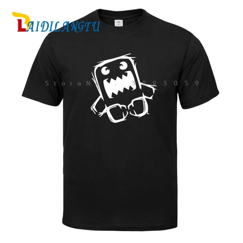 Мужская футболка Domo Kun Модная японская с коротким рукавом качественная модная