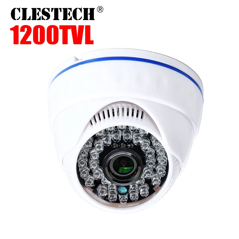 Полностью настоящая 1200tvl Cmos HD CCTV камера для помещений, инфракрасное ночное видение, широкий угол, домашняя купольная камера видеонаблюдения, Видикон