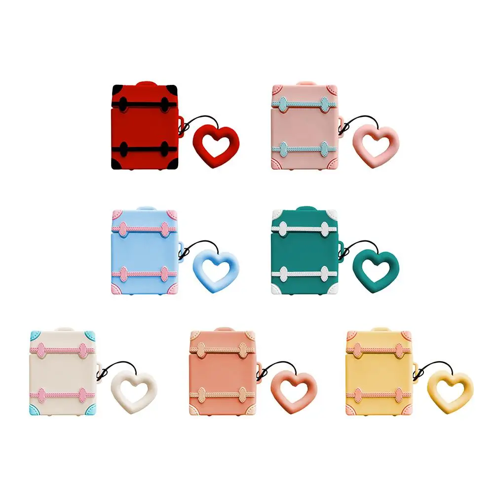 

New Cartoon Soft Silicone Case for Airpods1/2 Generation Liquid Silicone Anti - Fall Luggage Protective Case Cover for AirPods