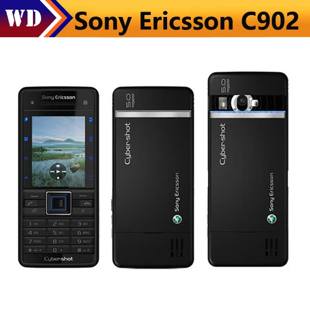 

Original Unlocked Sony Ericsson C902 5MP Camera Mobile Phone Bluetooth FM radio GPS Email MP3 Music Detachable Battery