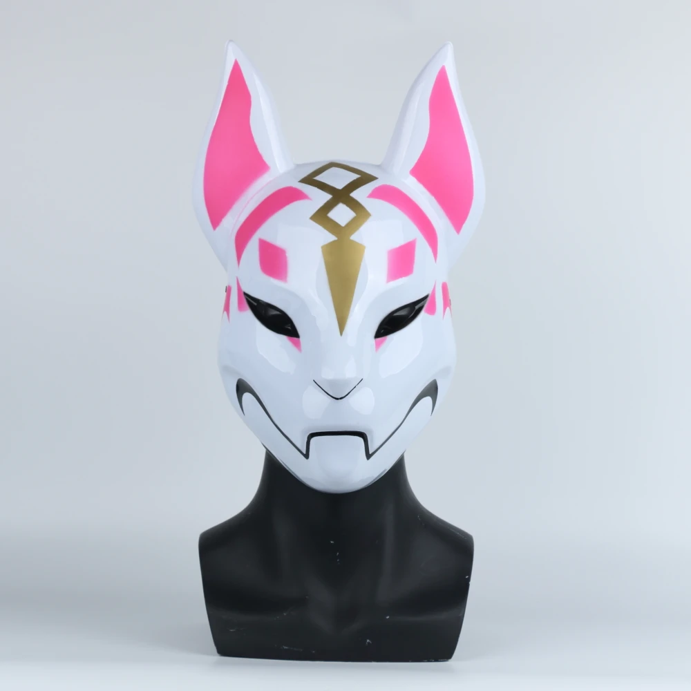 Game Drift Mask Fox kitsune Animal Full Head Mask Adult Unisex Masquerade Helmet Props Party Halloween Fancy Dress (4)
