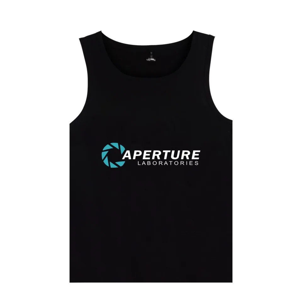 Майка для игр Aperture Science мужская летняя одежда майки с принтом Laboratories|Майки| |