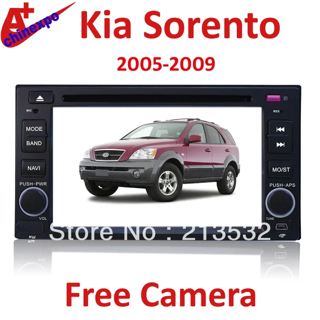 For Kia Sorento 2005 2009 HD car radio dvd player with gps navigation BT touch screen head unit