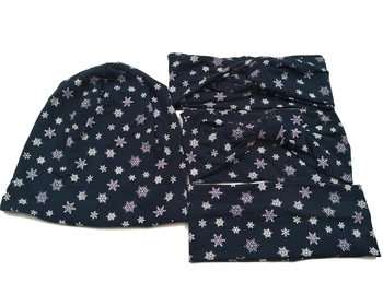 

S17578 NEW fashion cotton stretchy snow printed hair band hair accessory for women design custom warmth winter headband